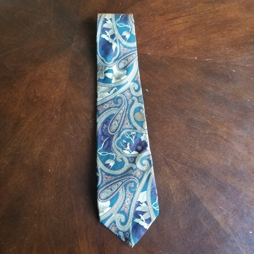 VTG Bert Pulitzer Collectors Paisley Tie All Silk